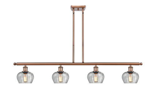 Innovations - 516-4I-AC-G92 - Four Light Island Pendant - Ballston - Antique Copper