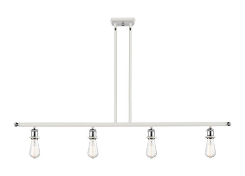 Innovations - 516-4I-WPC - Four Light Island Pendant - Ballston - White Polished Chrome