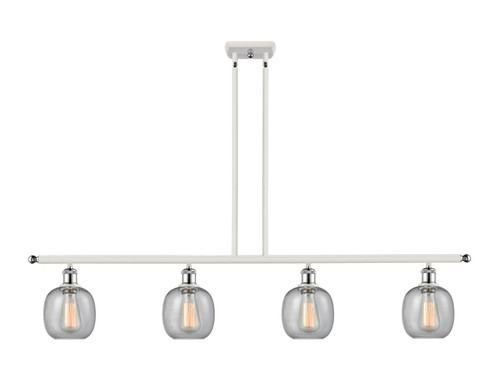 Innovations - 516-4I-WPC-G104-LED - LED Island Pendant - Ballston - White Polished Chrome