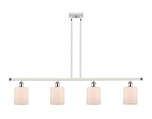 Innovations - 516-4I-WPC-G111-LED - LED Island Pendant - Ballston - White Polished Chrome