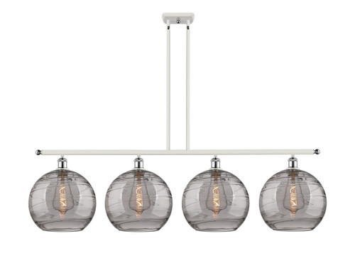 Innovations - 516-4I-WPC-G1213-12SM - Four Light Island Pendant - Ballston - White Polished Chrome