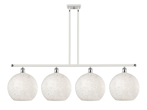 Innovations - 516-4I-WPC-G1216-12WM - LED Island Pendant - Ballston - White Polished Chrome