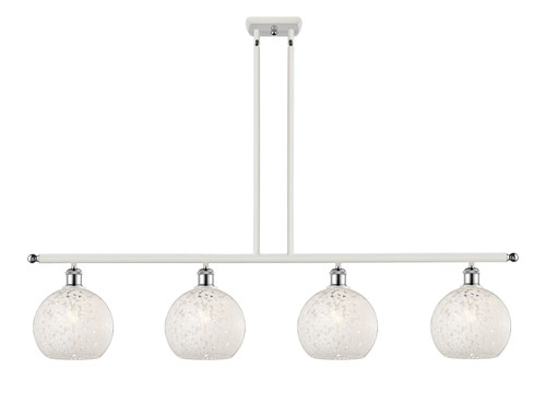 Innovations - 516-4I-WPC-G1216-8WM - LED Island Pendant - Ballston - White Polished Chrome