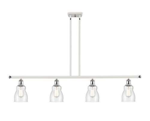 Innovations - 516-4I-WPC-G394 - Four Light Island Pendant - Ballston - White Polished Chrome