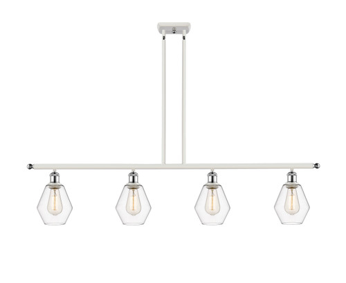 Innovations - 516-4I-WPC-G652-6-LED - LED Island Pendant - Ballston - White Polished Chrome