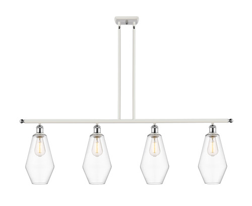 Innovations - 516-4I-WPC-G652-7-LED - LED Island Pendant - Ballston - White Polished Chrome
