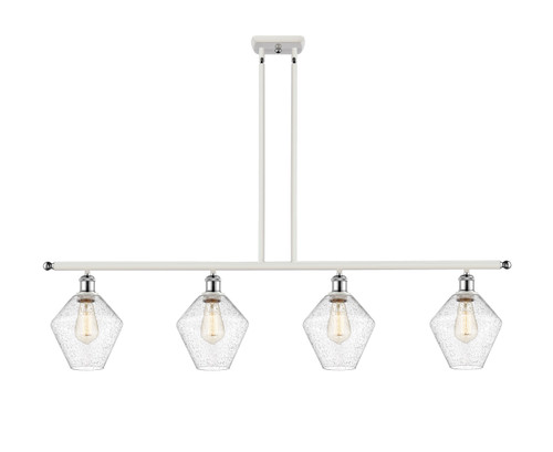 Innovations - 516-4I-WPC-G654-8 - Four Light Island Pendant - Ballston - White Polished Chrome