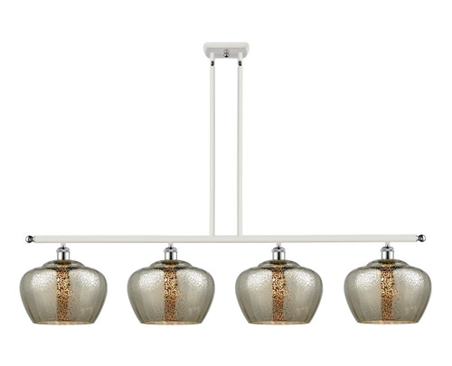 Innovations - 516-4I-WPC-G96-L - Four Light Island Pendant - Ballston - White Polished Chrome