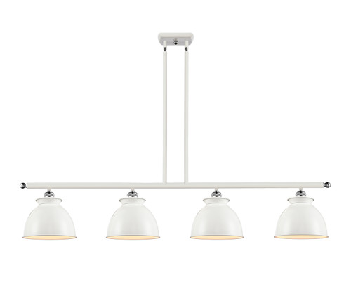 Innovations - 516-4I-WPC-M14-W - Four Light Island Pendant - Ballston - White Polished Chrome