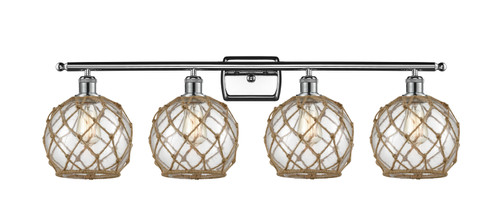 manufacturer_finish:Polished Chrome|manufacturer_glass:Clear Farmhouse Glass with Brown Rope|light_output:220.00lm|color_temperature:2200K|cri:99