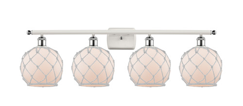 Innovations - 516-4W-WPC-G121-8RW-LED - LED Bath Vanity - Ballston - White Polished Chrome
