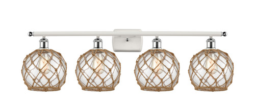 Innovations - 516-4W-WPC-G122-8RB-LED - LED Bath Vanity - Ballston - White Polished Chrome