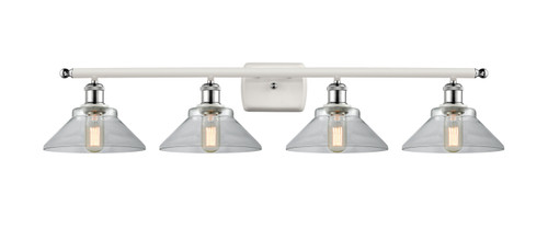 Innovations - 516-4W-WPC-G132 - Four Light Bath Vanity - Ballston - White Polished Chrome