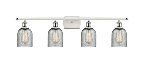 Innovations - 516-4W-WPC-G257 - Four Light Bath Vanity - Ballston - White Polished Chrome