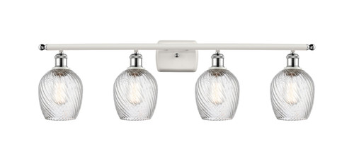 Innovations - 516-4W-WPC-G292 - Four Light Bath Vanity - Ballston - White Polished Chrome
