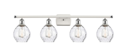 Innovations - 516-4W-WPC-G362 - Four Light Bath Vanity - Ballston - White Polished Chrome