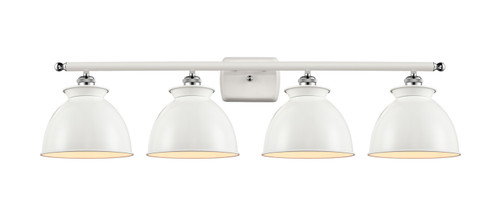 Innovations - 516-4W-WPC-M14-W - Four Light Bath Vanity - Ballston - White Polished Chrome