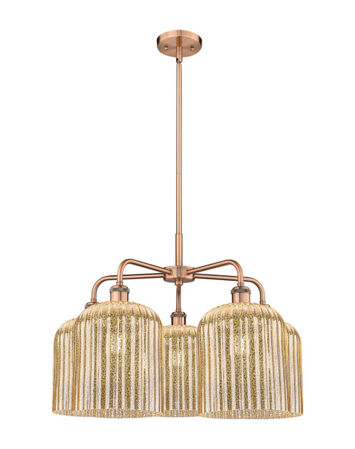 Innovations - 516-5CR-AC-G559-8ME - Five Light Chandelier - Ballston - Antique Copper