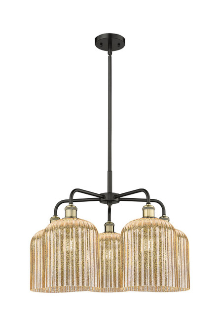 Innovations - 516-5CR-BAB-G559-8ME - Five Light Chandelier - Ballston - Black Antique Brass