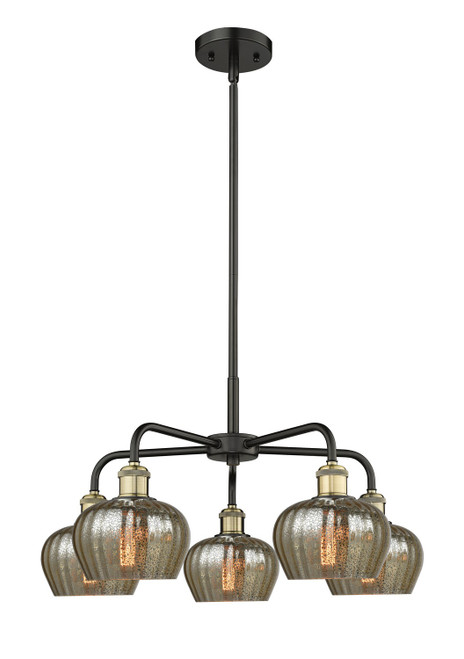 Innovations - 516-5CR-BAB-G96 - Five Light Chandelier - Ballston - Black Antique Brass
