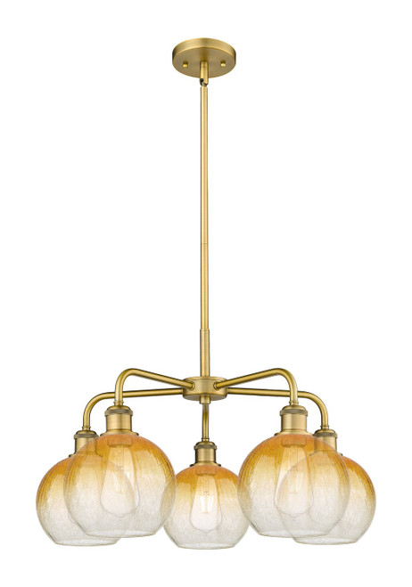 Innovations - 516-5CR-BB-G483-8AM - Five Light Chandelier - Ballston - Brushed Brass
