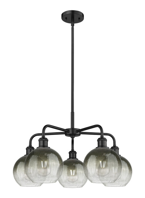 Innovations - 516-5CR-BK-G483-8SL - Five Light Chandelier - Ballston - Matte Black