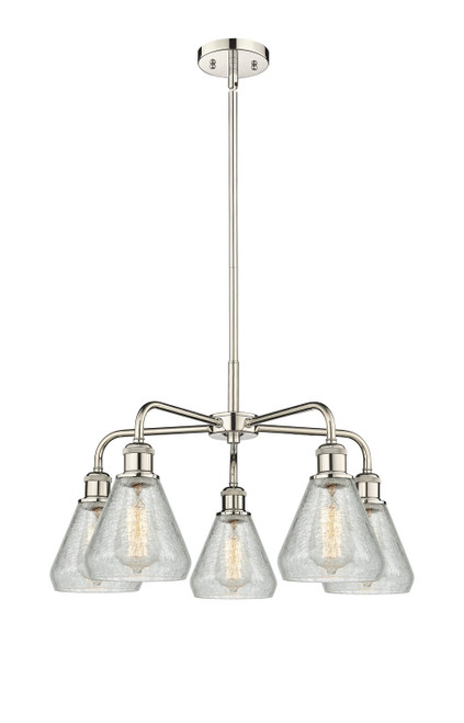 Innovations - 516-5CR-PN-G275 - Five Light Chandelier - Downtown Urban - Polished Nickel