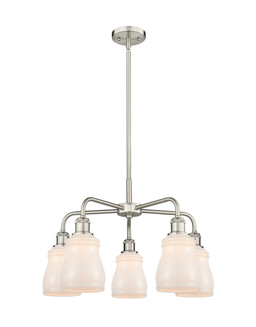 Innovations - 516-5CR-SN-G391 - Five Light Chandelier - Downtown Urban - Satin Nickel