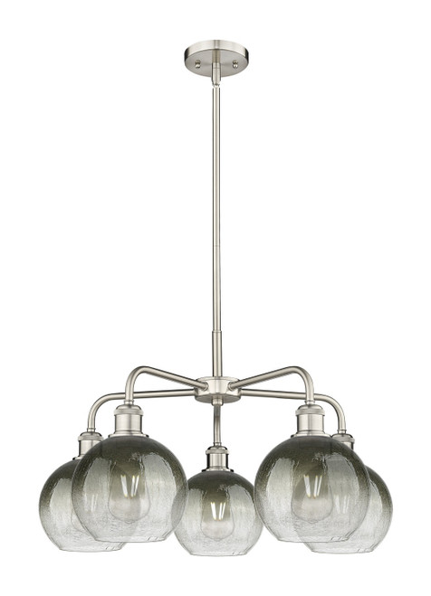 Innovations - 516-5CR-SN-G483-8SL - Five Light Chandelier - Ballston - Satin Nickel