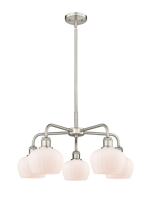 Innovations - 516-5CR-SN-G91 - Five Light Chandelier - Ballston - Satin Nickel