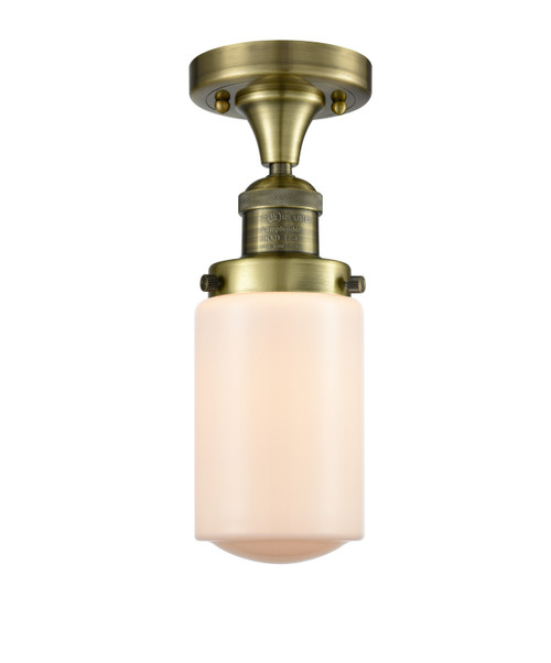 Innovations - 517-1CH-AB-G311 - One Light Semi-Flush Mount - Franklin Restoration - Antique Brass