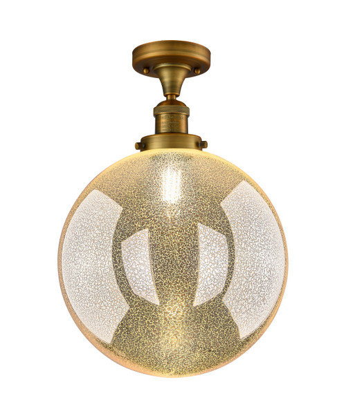 Innovations - 517-1CH-BB-G208-12 - One Light Semi-Flush Mount - Franklin Restoration - Brushed Brass