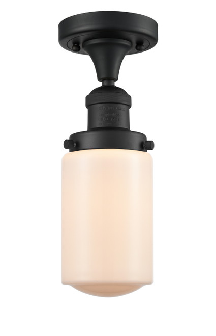 Innovations - 517-1CH-BK-G311-LED - LED Semi-Flush Mount - Franklin Restoration - Matte Black