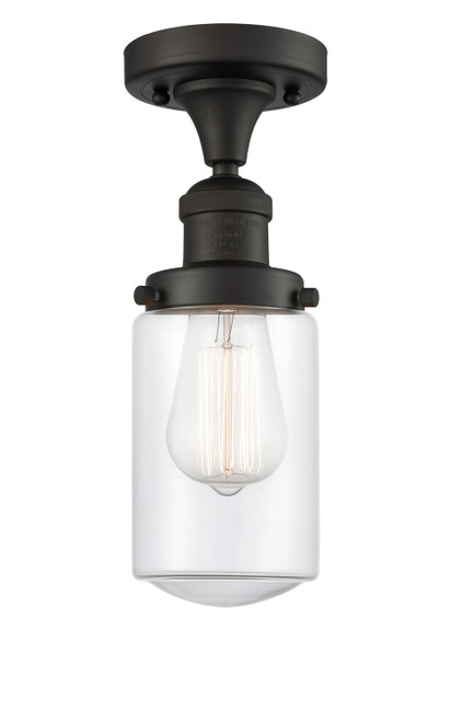 Innovations - 517-1CH-OB-G312-LED - LED Semi-Flush Mount - Franklin Restoration - Oil Rubbed Bronze