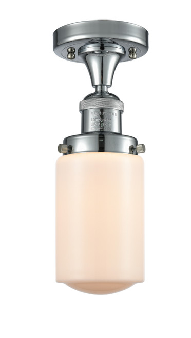 Innovations - 517-1CH-PC-G311 - One Light Semi-Flush Mount - Franklin Restoration - Polished Chrome