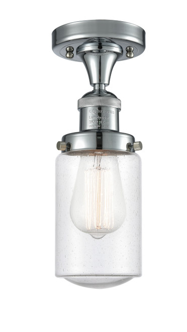 Innovations - 517-1CH-PC-G314 - One Light Semi-Flush Mount - Franklin Restoration - Polished Chrome