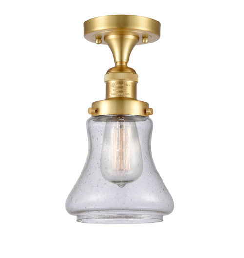 Innovations - 517-1CH-SG-G194-LED - LED Semi-Flush Mount - Franklin Restoration - Satin Gold