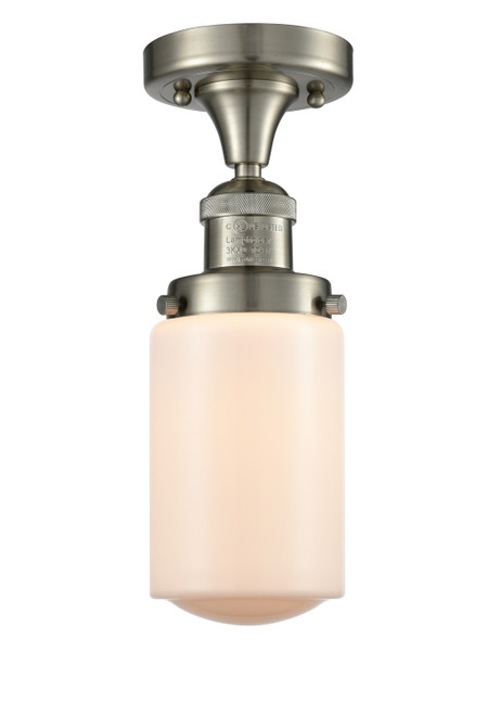 Innovations - 517-1CH-SN-G311 - One Light Semi-Flush Mount - Franklin Restoration - Brushed Satin Nickel