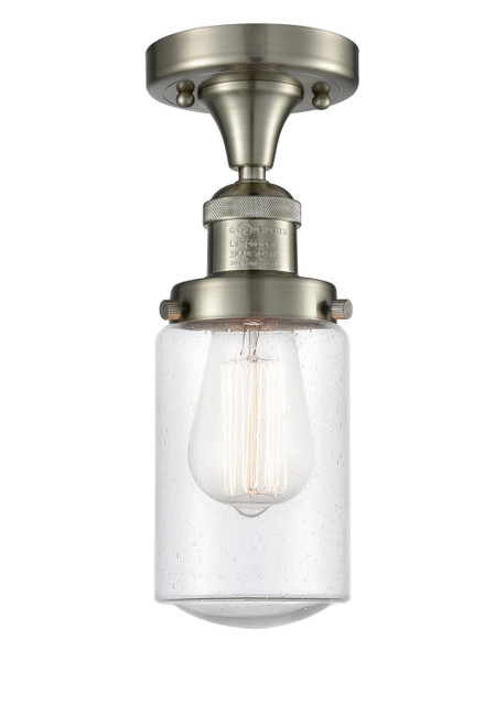 Innovations - 517-1CH-SN-G314-LED - LED Semi-Flush Mount - Franklin Restoration - Brushed Satin Nickel