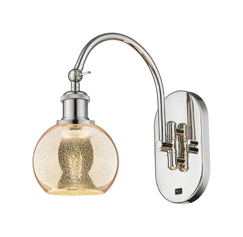 Innovations - 518-1W-PN-G128-6 - One Light Swing Arm - Ballston - Polished Nickel