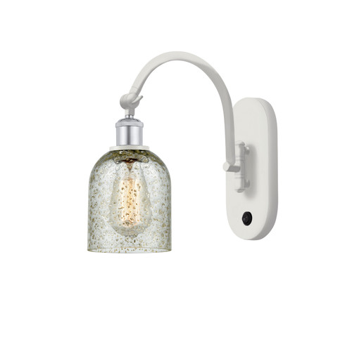 Innovations - 518-1W-WPC-G259 - One Light Wall Sconce - Ballston - White Polished Chrome