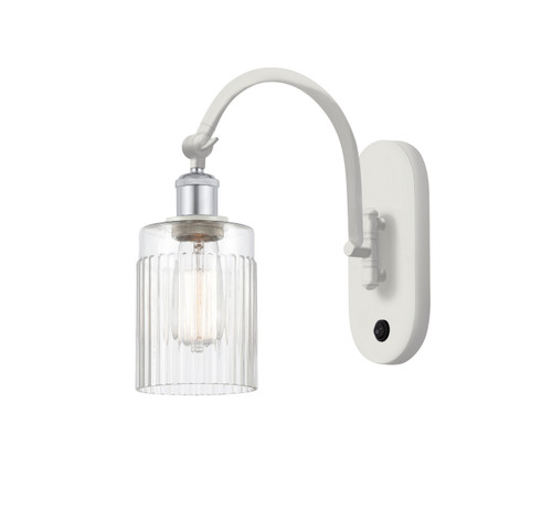 Innovations - 518-1W-WPC-G342 - One Light Wall Sconce - Ballston - White Polished Chrome