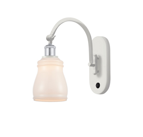 Innovations - 518-1W-WPC-G391 - One Light Wall Sconce - Ballston - White Polished Chrome