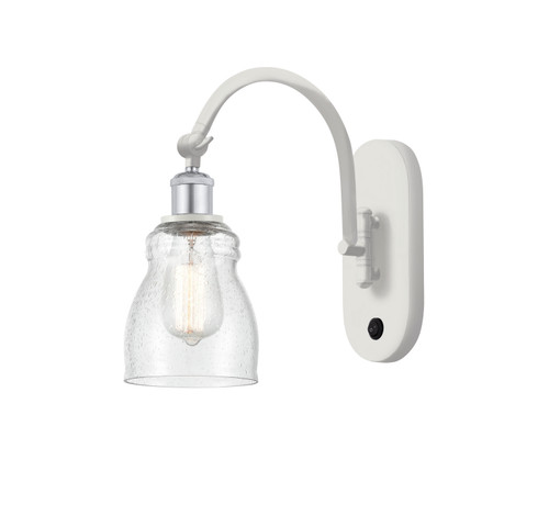 Innovations - 518-1W-WPC-G394 - One Light Wall Sconce - Ballston - White Polished Chrome