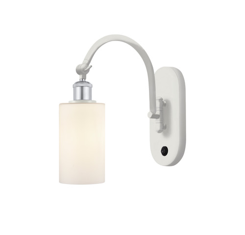 Innovations - 518-1W-WPC-G801 - One Light Wall Sconce - Ballston - White Polished Chrome