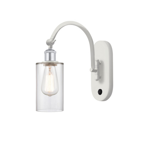 Innovations - 518-1W-WPC-G802 - One Light Wall Sconce - Ballston - White Polished Chrome