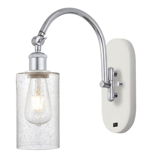 Innovations - 518-1W-WPC-G804 - One Light Wall Sconce - Ballston - White Polished Chrome