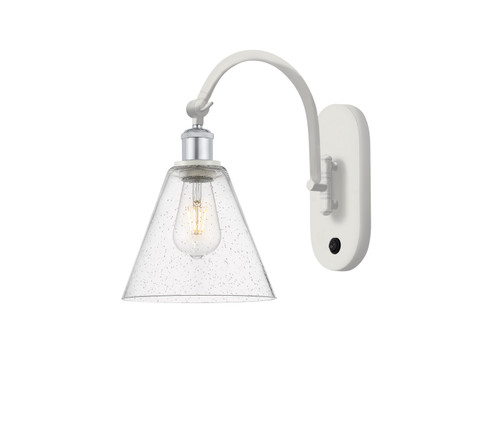Innovations - 518-1W-WPC-GBC-84 - One Light Wall Sconce - Ballston - White Polished Chrome