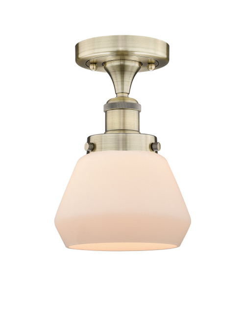 manufacturer_finish:Antique Brass|manufacturer_glass:Cased Matte White Fulton