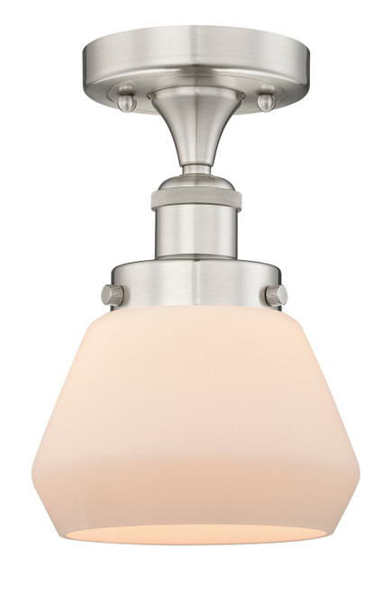 manufacturer_finish:Brushed Satin Nickel|manufacturer_glass:Cased Matte White Fulton